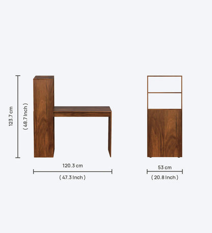 Radisso Writing Table In Brown Maple Finish