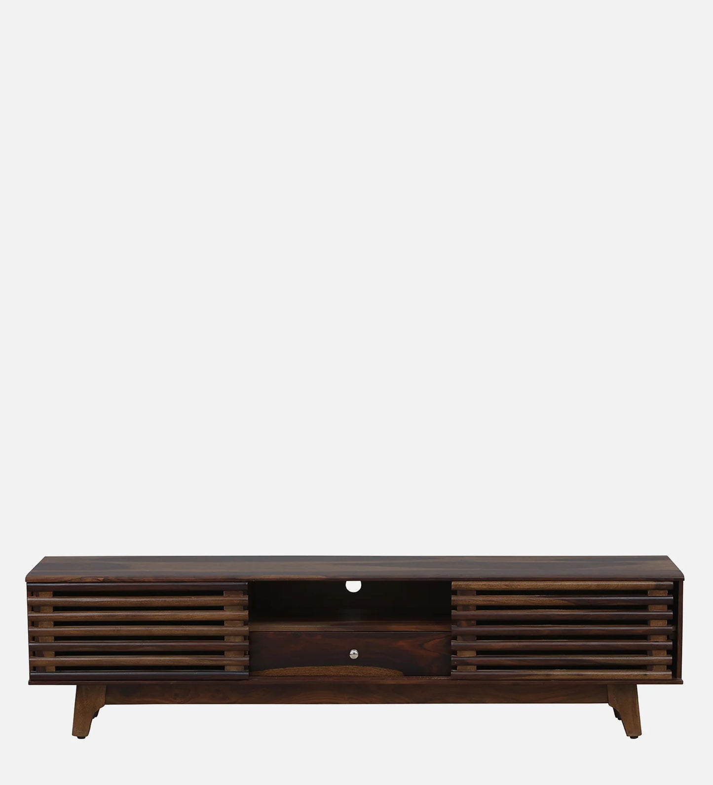 Rennes Sheesham Wood TV Console In Scratch Resistant Provincial Teak Finish