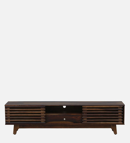 Rennes Sheesham Wood TV Console In Scratch Resistant Provincial Teak Finish