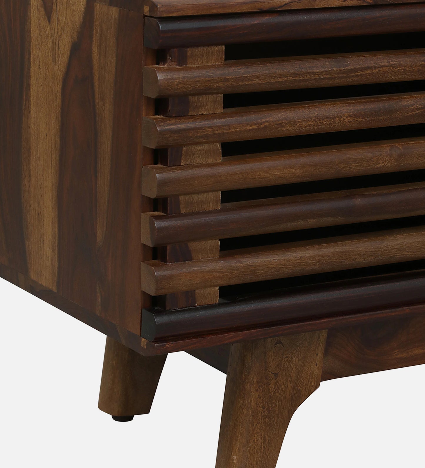 Rennes Sheesham Wood TV Console In Scratch Resistant Provincial Teak Finish