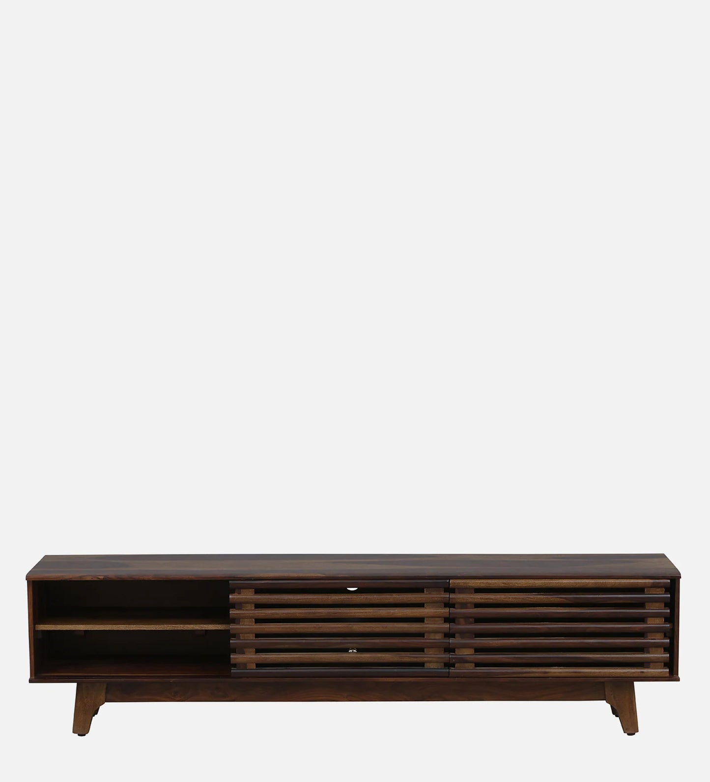 Rennes Sheesham Wood TV Console In Scratch Resistant Provincial Teak Finish