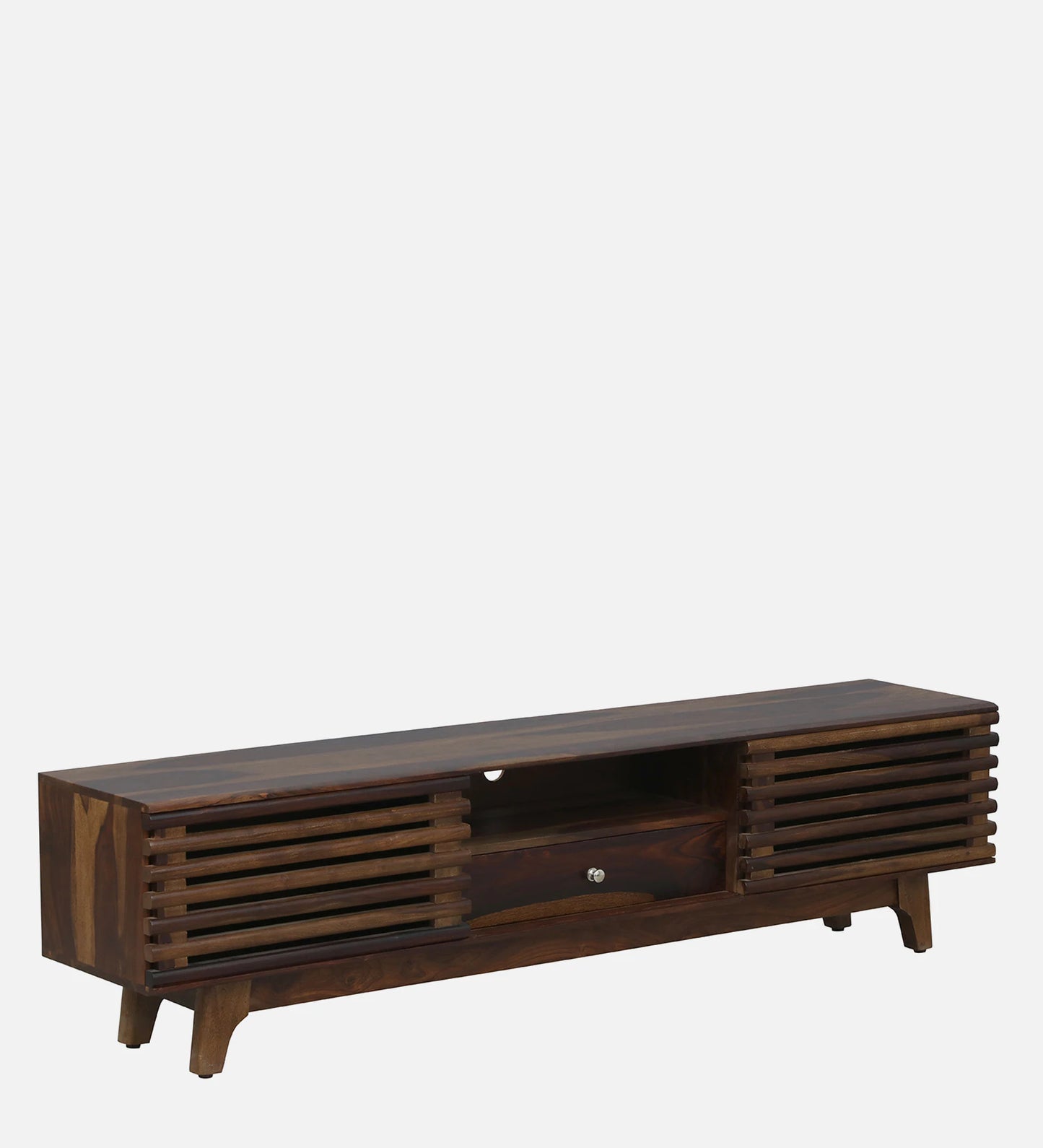 Rennes Sheesham Wood TV Console In Scratch Resistant Provincial Teak Finish