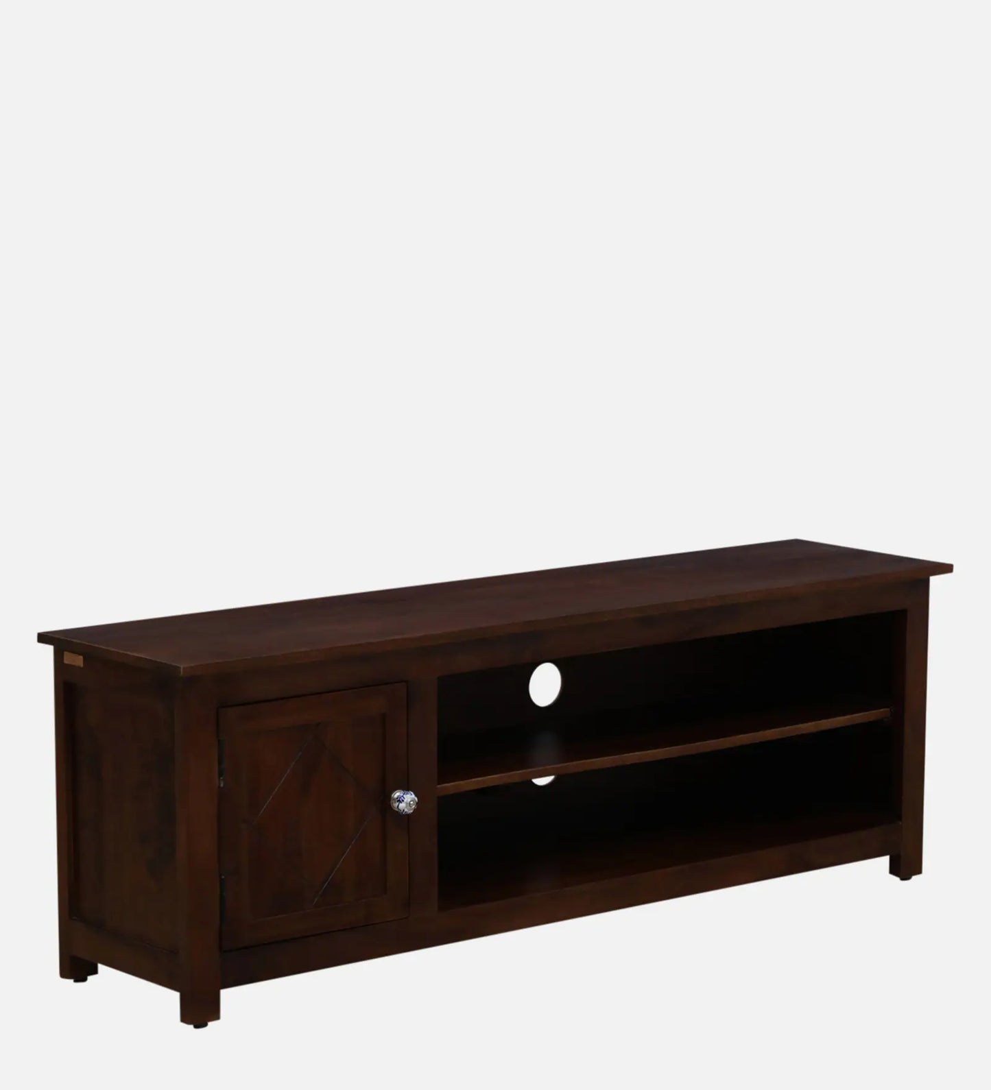 Roma Sheesham Wood TV Console in Scratch Resistant Provincial Teak Finish