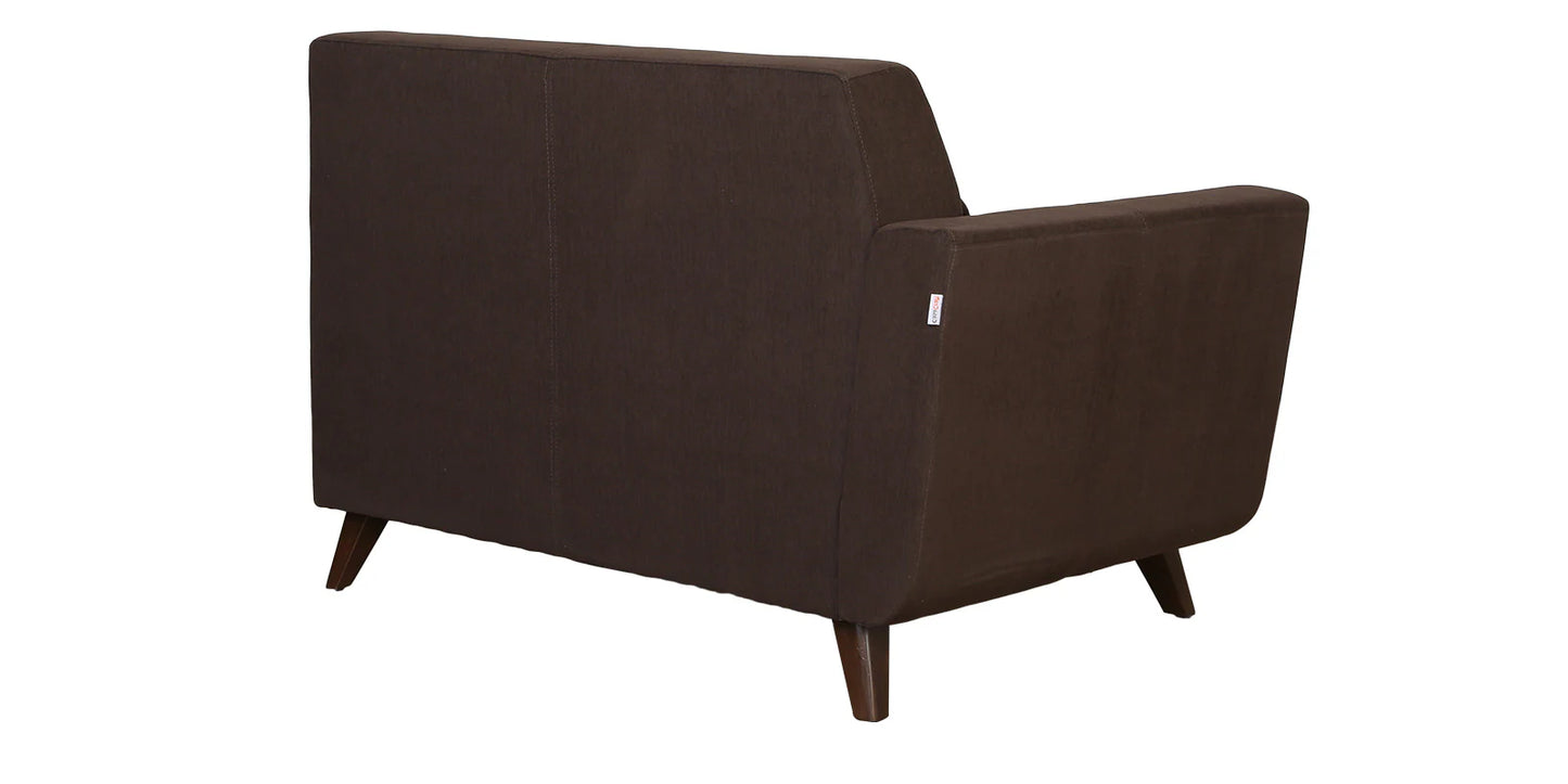 Santiago Fabric LHS Sectional Sofa (2 + Lounger) In Chestnut Brown Colour