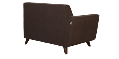 Santiago Fabric LHS Sectional Sofa (2 + Lounger) In Chestnut Brown Colour