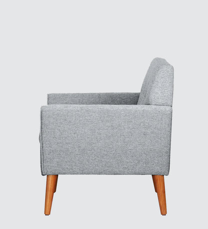 Thomas Fabric Lounge Chair in Grey Colour