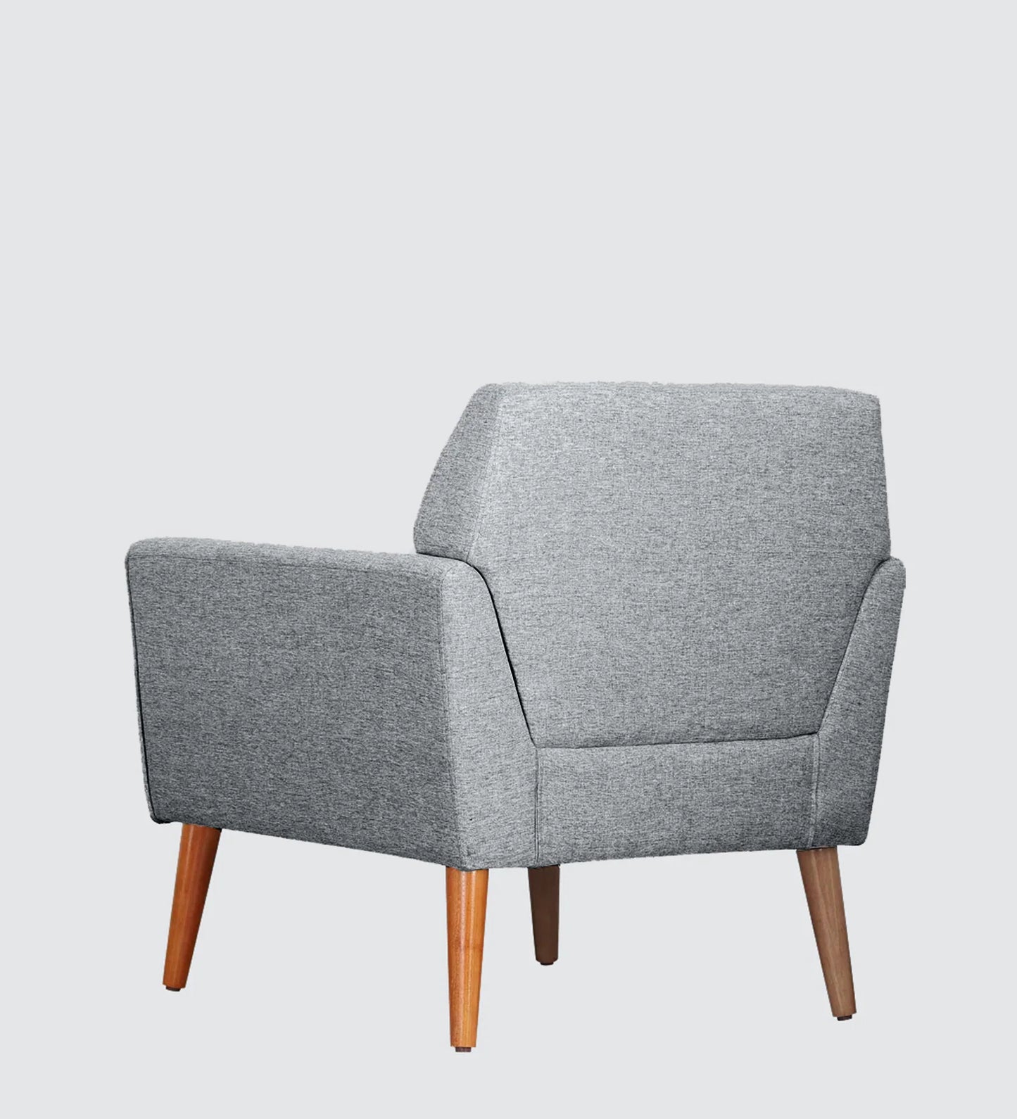 Thomas Fabric Lounge Chair in Grey Colour