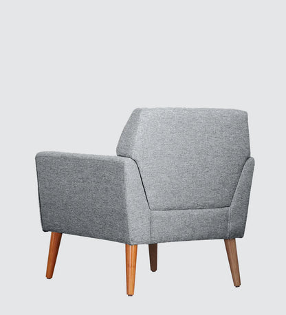 Thomas Fabric Lounge Chair in Grey Colour