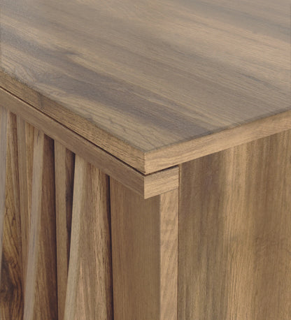 Wotan Shoe Cabinet in Natural Walnut Finish