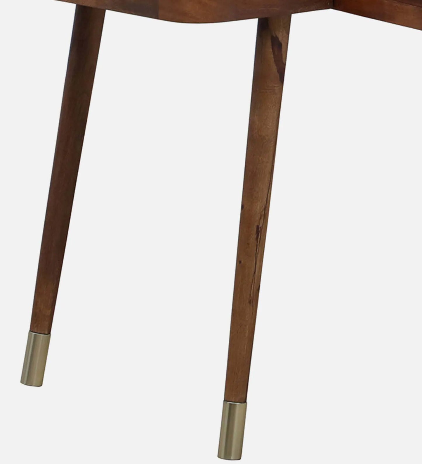Zaragoza Solid Wood Writing Table In Rustic Teak Finish