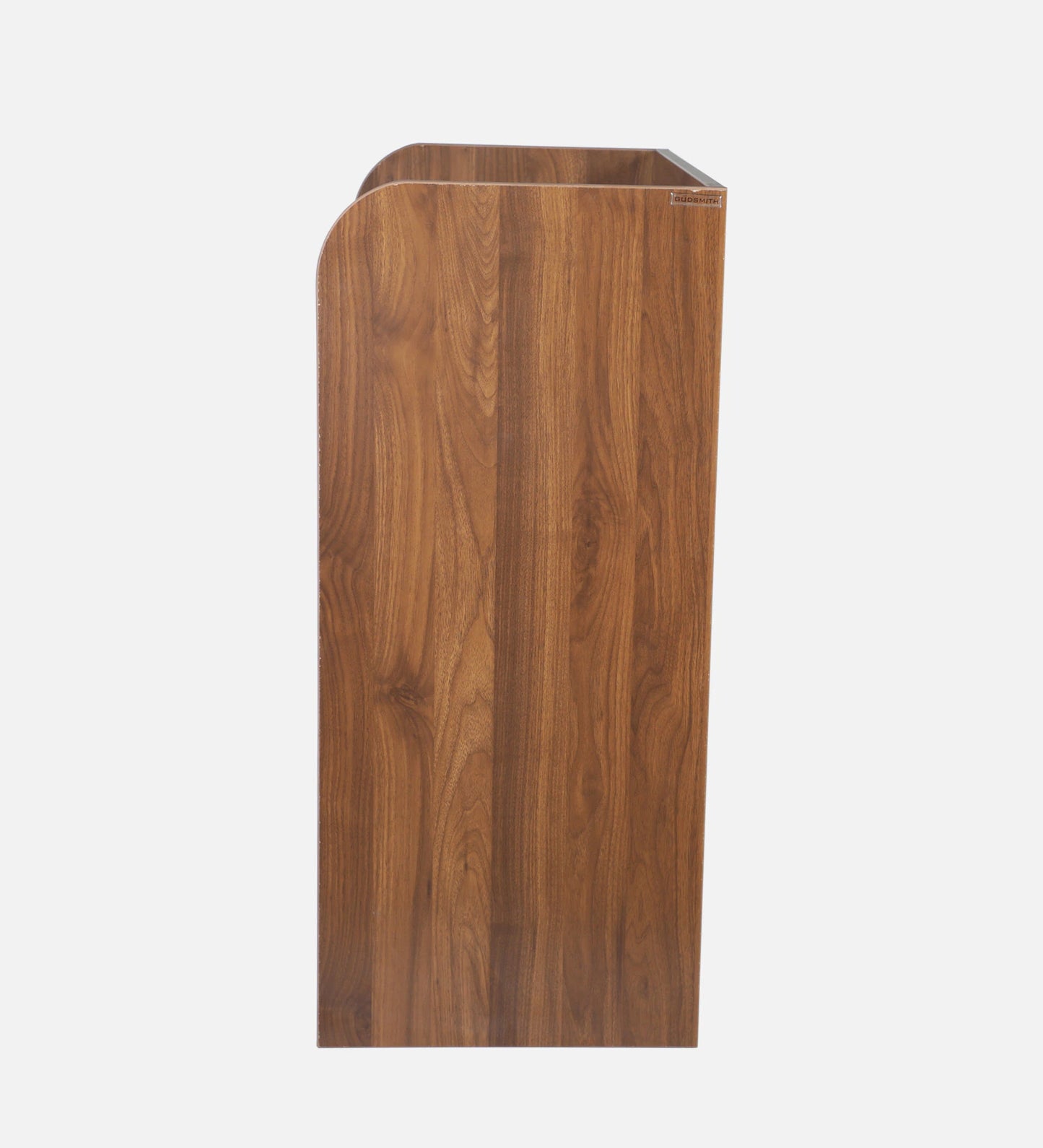 Zen 2 Door Shoe Cabinet In Columbian Walnut Finish with Shelf